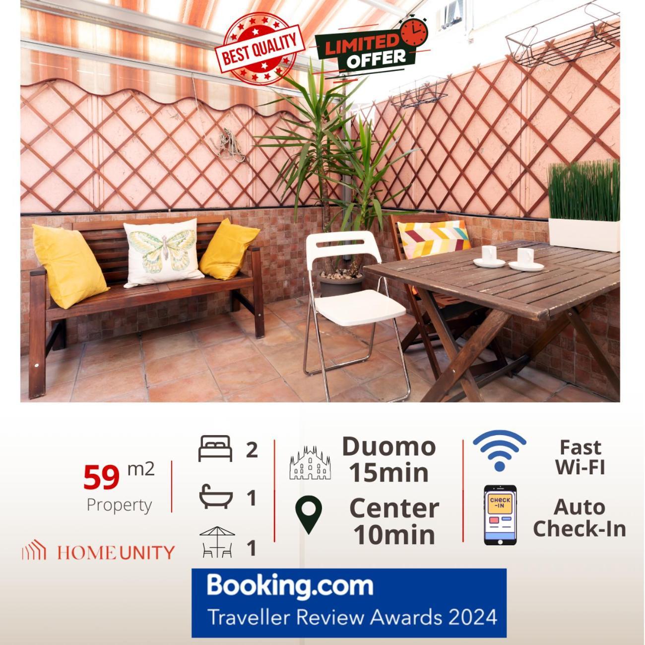 מילאנו Terrace At 20 Minutes From Duomo - Homeunity מראה חיצוני תמונה